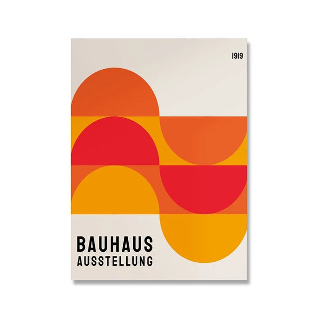 Modern Minimalist Art Bauhaus Exhibition Geometric Posters Artwork Canvas Prints Abstract Painting Living Room Murals Home Decor