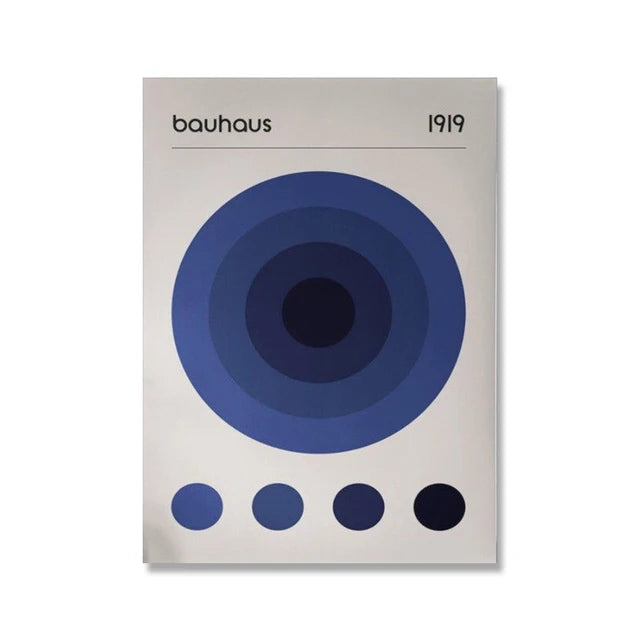 Modern Minimalist Art Bauhaus Exhibition Geometric Posters Artwork Canvas Prints Abstract Painting Living Room Murals Home Decor