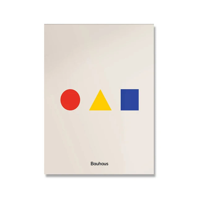 Modern Minimalist Art Bauhaus Exhibition Geometric Posters Artwork Canvas Prints Abstract Painting Living Room Murals Home Decor