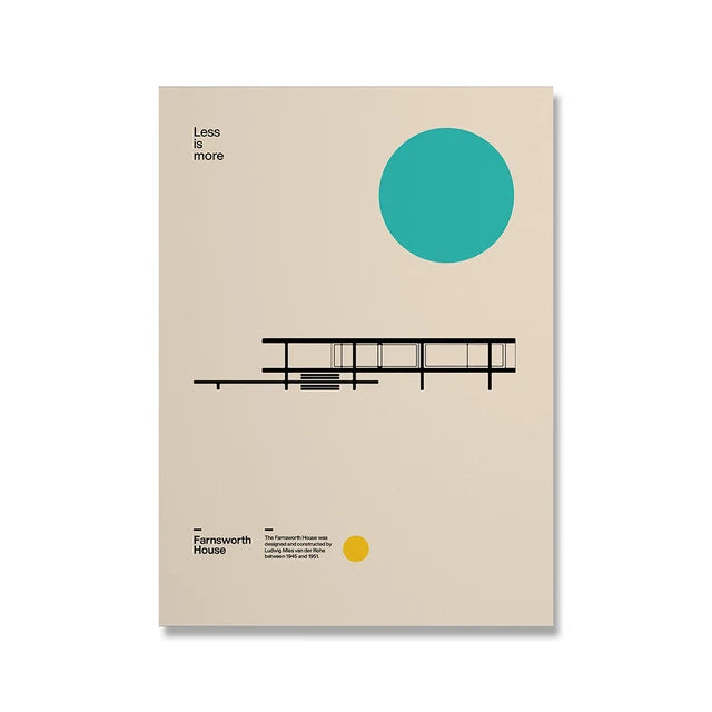 Modern Minimalist Art Bauhaus Exhibition Geometric Posters Artwork Canvas Prints Abstract Painting Living Room Murals Home Decor