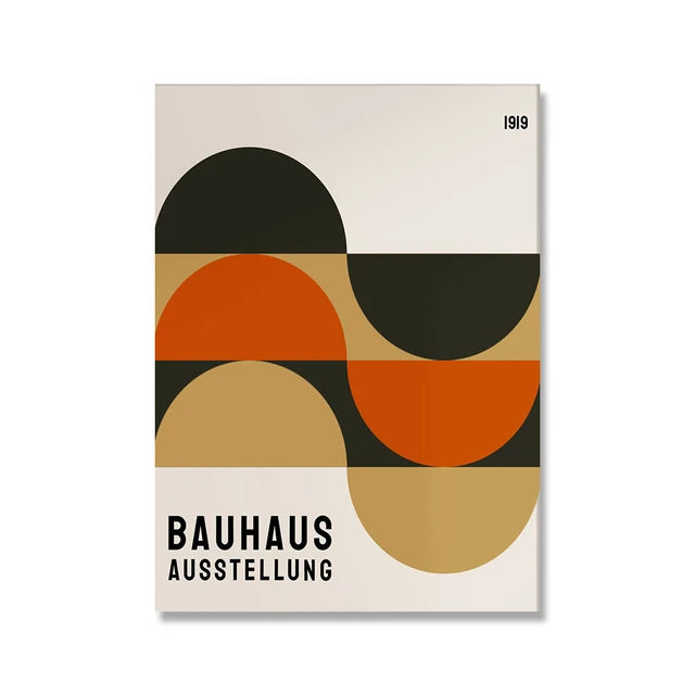 Modern Minimalist Art Bauhaus Exhibition Geometric Posters Artwork Canvas Prints Abstract Painting Living Room Murals Home Decor