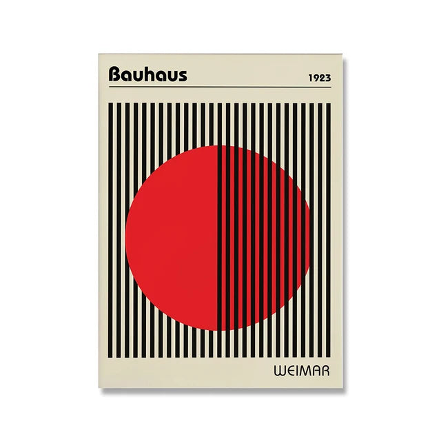 Modern Minimalist Art Bauhaus Exhibition Geometric Posters Artwork Canvas Prints Abstract Painting Living Room Murals Home Decor