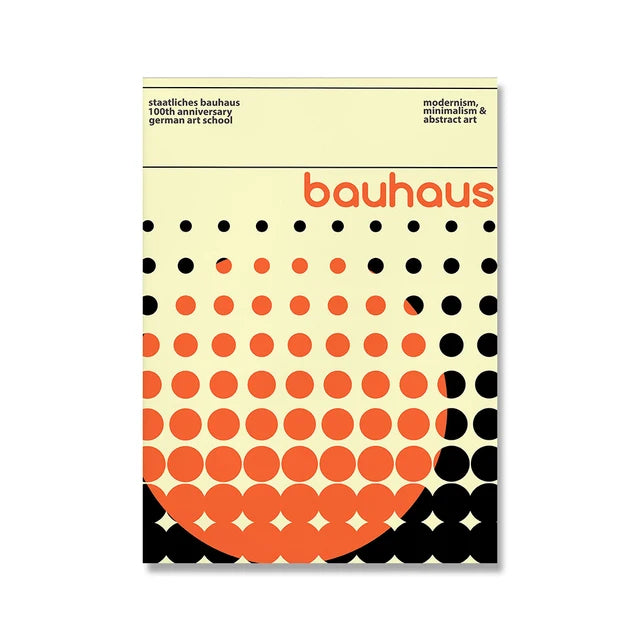 Modern Minimalist Art Bauhaus Exhibition Geometric Posters Artwork Canvas Prints Abstract Painting Living Room Murals Home Decor