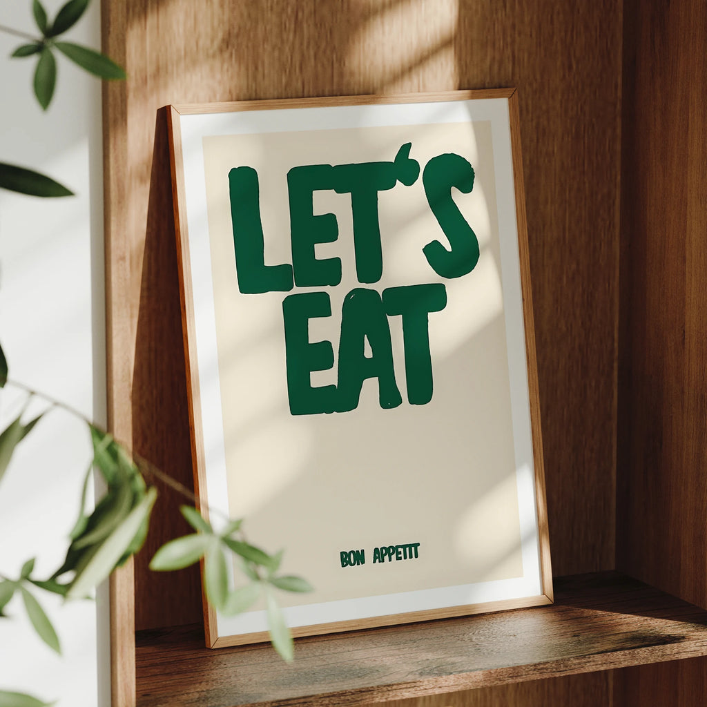 Lets Eat Wall Art Prints Canvas Painting Poster Picture For Living Bed Dining  Kitchen Room Home Decor