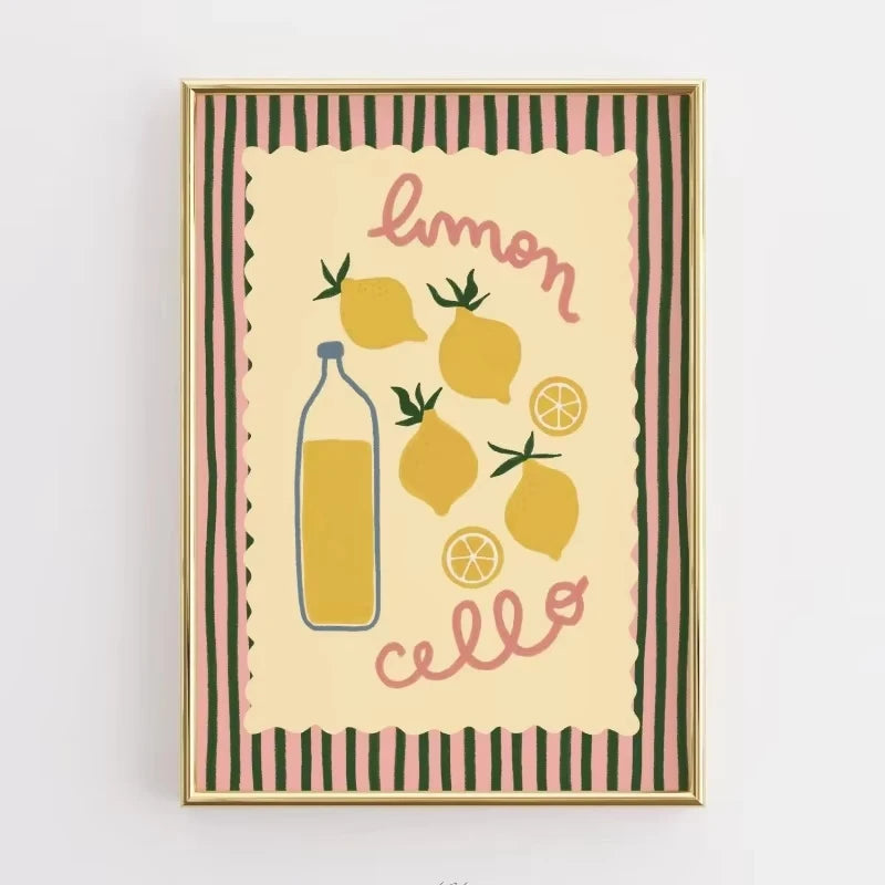 Funny Kitchen Quote Poster Retro Food Illustration Canvas Painting Print Coffee Lover Wall Art Picture Modern Kitchen Home Decor