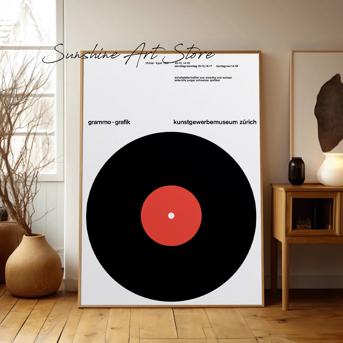 Modernist Gallery Art Exhibition Poster Canvas Printing Vintage Abstract Exhibition Advertising Wall Art Decor Home Room Decor