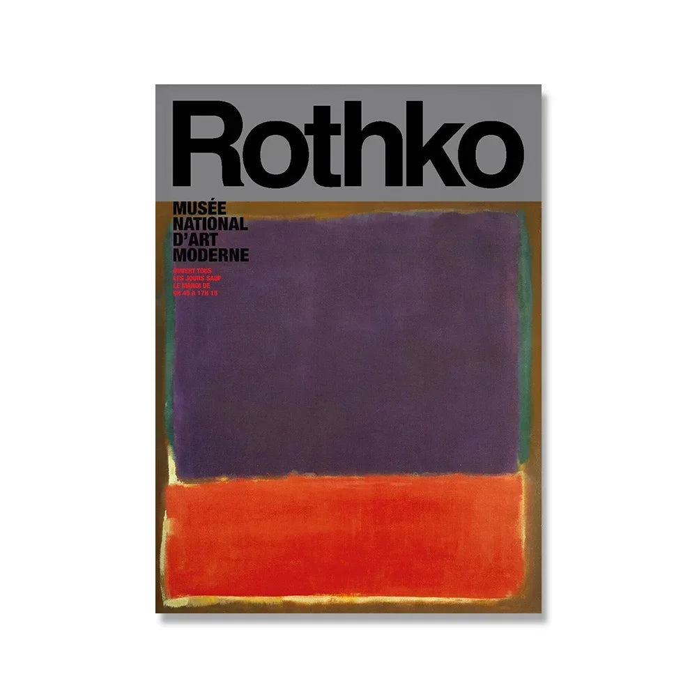 Scandinavian Modern Wall Art Mark Rothko Abstract Colorful HD Canvas Poster Prints Home Bedroom Living Room Decoration