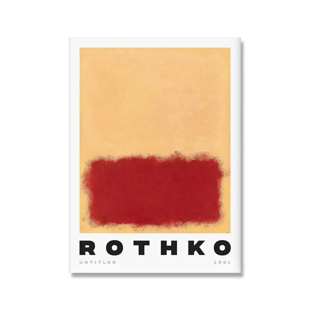Scandinavian Modern Wall Art Mark Rothko Abstract Colorful HD Canvas Poster Prints Home Bedroom Living Room Decoration