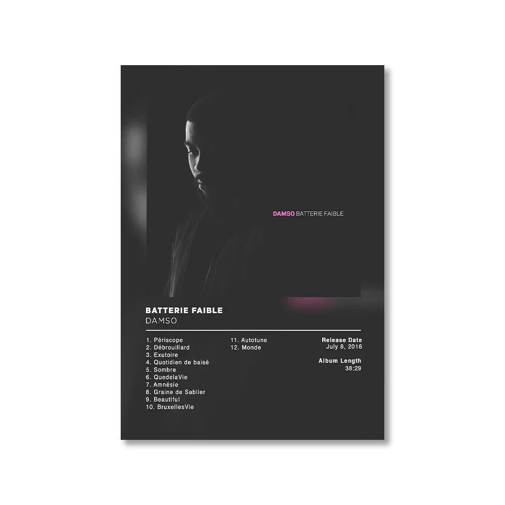 Modern Music Albums Wall Art Poster Prints Pop Music Album Covers Canvas Painting Picture for Living Room Home Decor