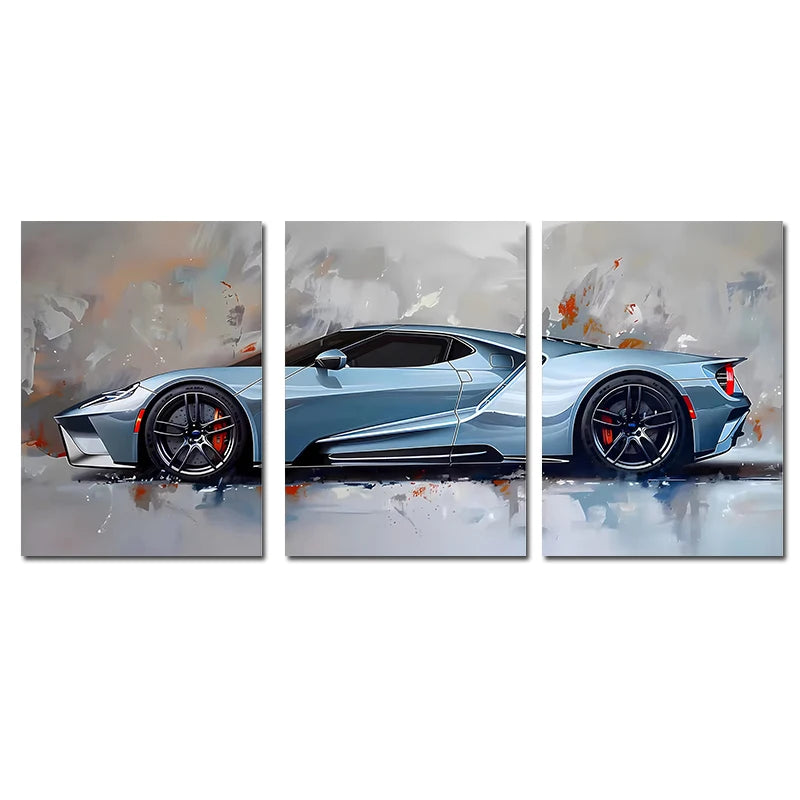 3Pcs Supercar Posters Sports Cars Print Famous Cars Canvas Painting Car Wall Art for Boys Room Home Decoration Birtday Gift