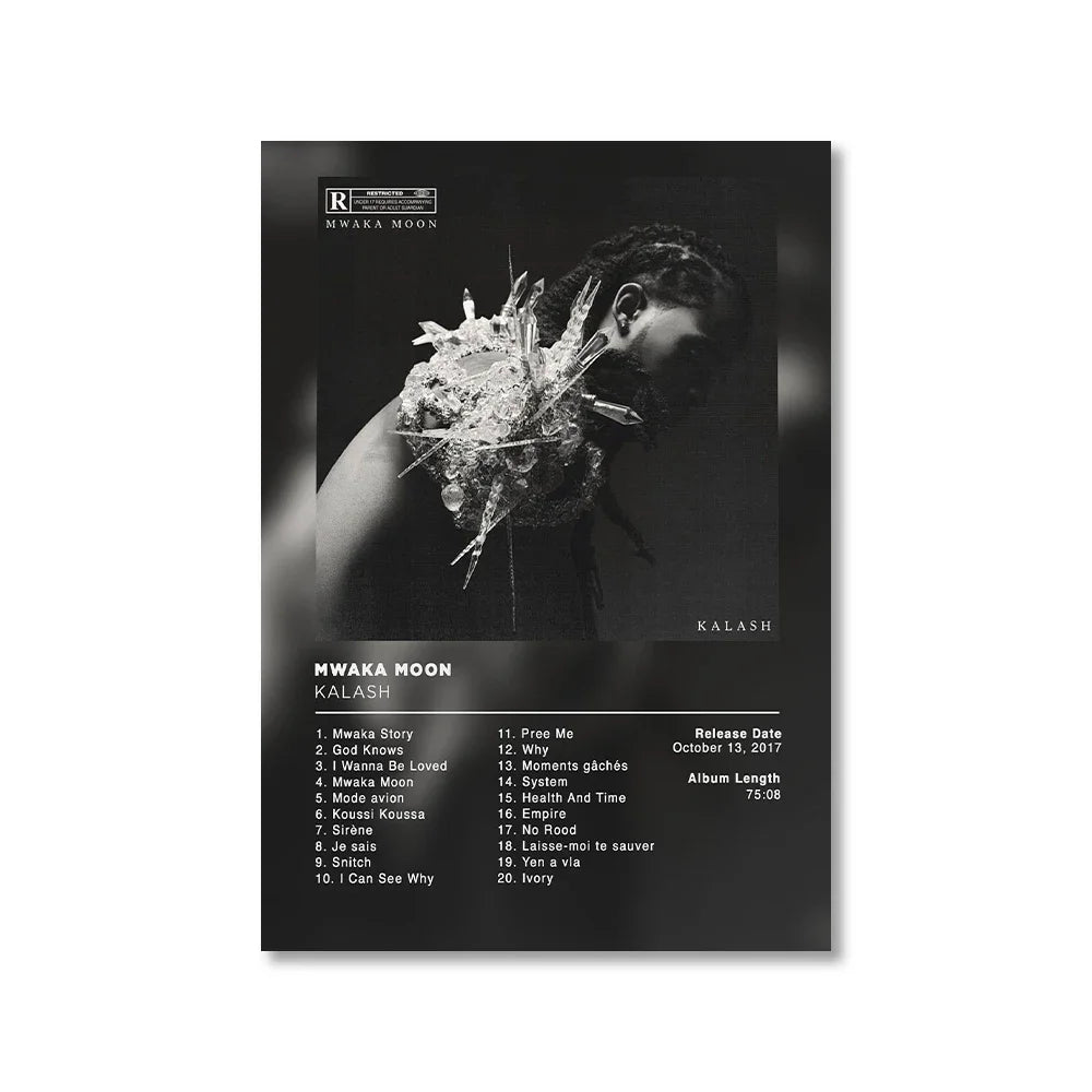Modern Music Albums Wall Art Poster Prints Pop Music Album Covers Canvas Painting Picture for Living Room Home Decor