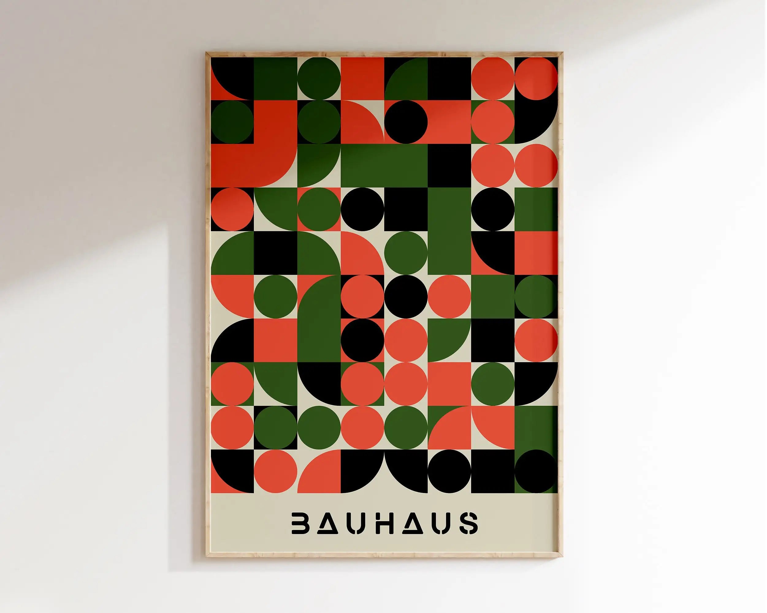 Modernist Bauhaus Geometric Canvas Poster Living Room Wall Art Retro Prints Mid Century Home Decorative Wall Art Painting
