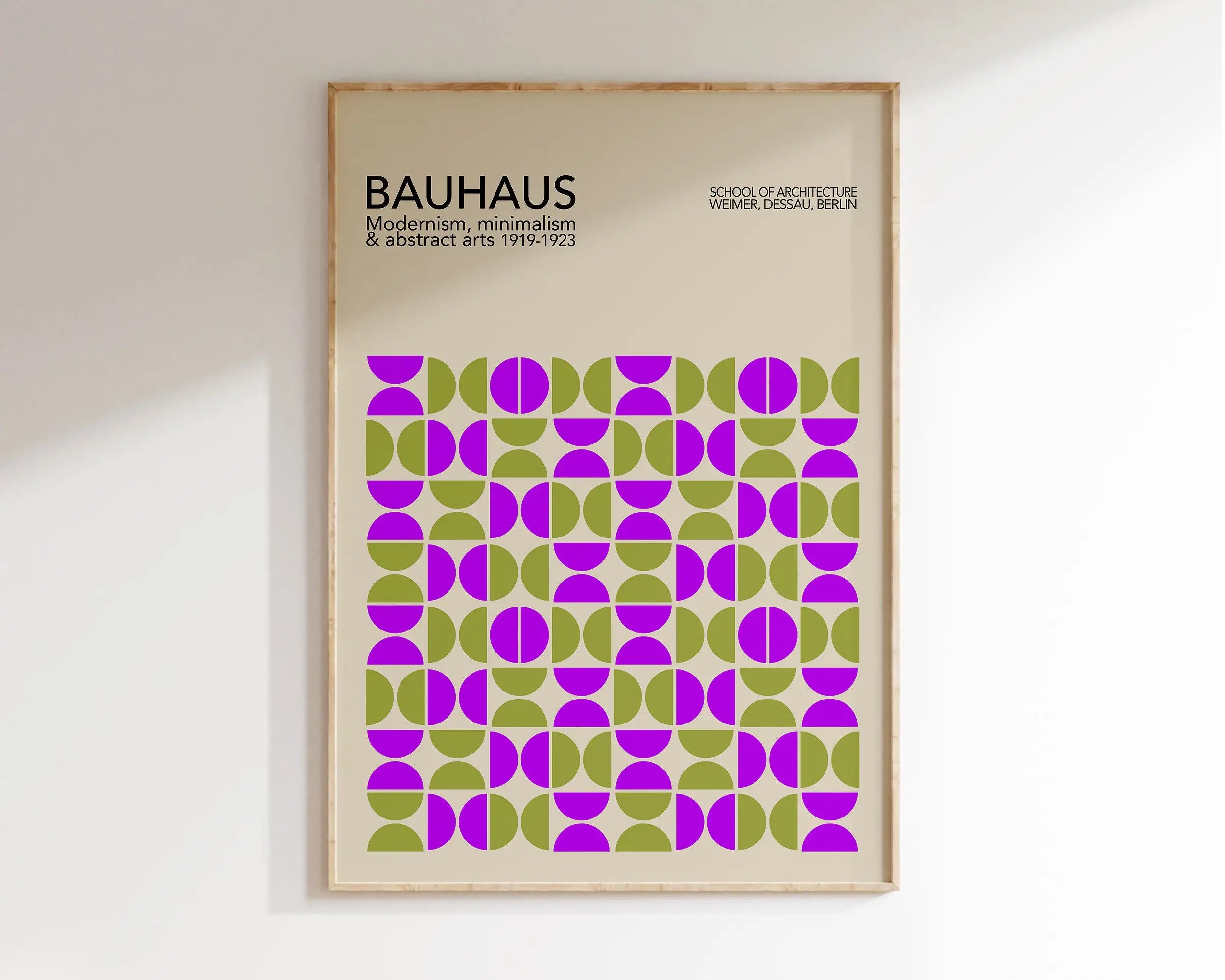 Modernist Bauhaus Geometric Canvas Poster Living Room Wall Art Retro Prints Mid Century Home Decorative Wall Art Painting