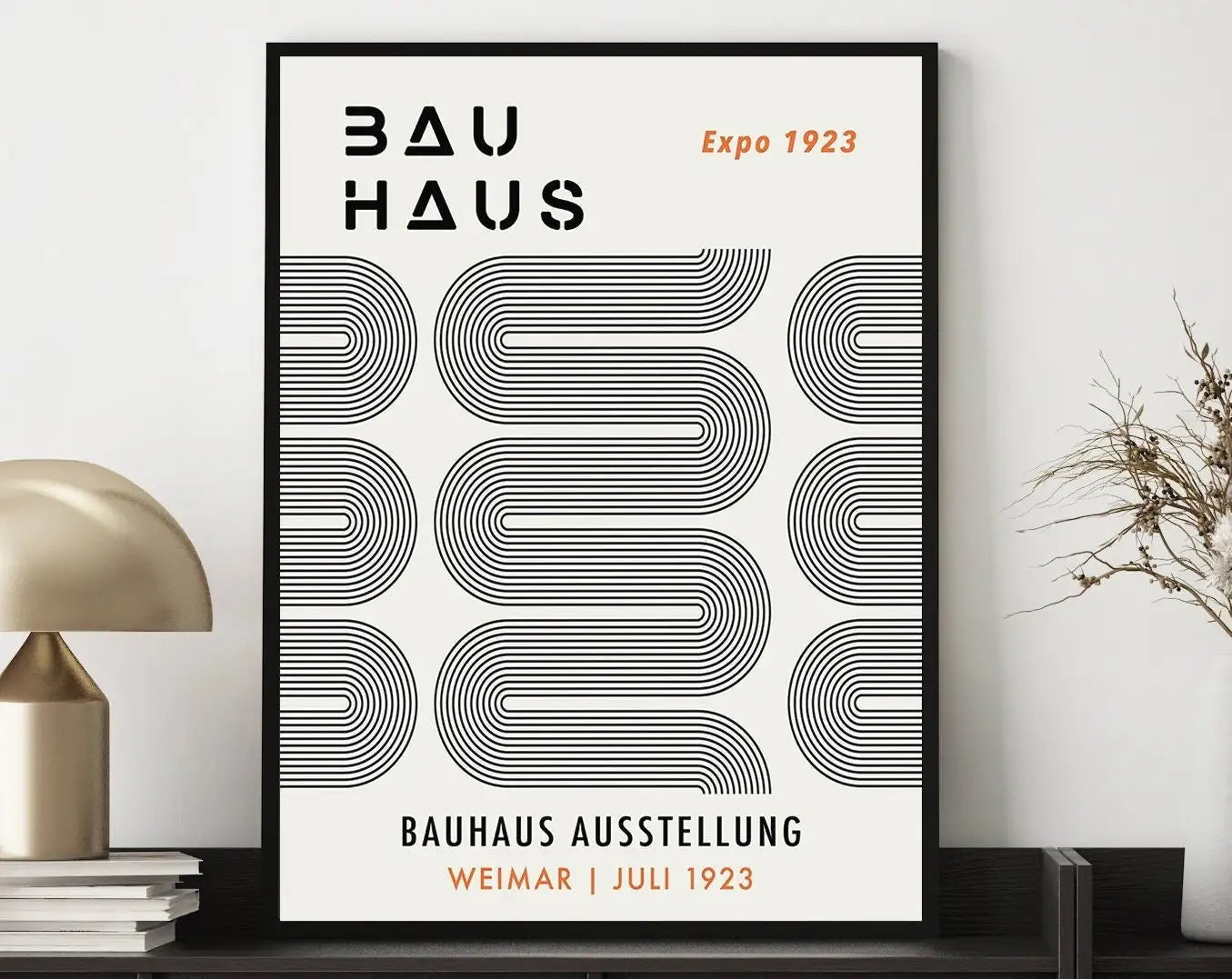 Modernist Bauhaus Geometric Canvas Poster Living Room Wall Art Retro Prints Mid Century Home Decorative Wall Art Painting