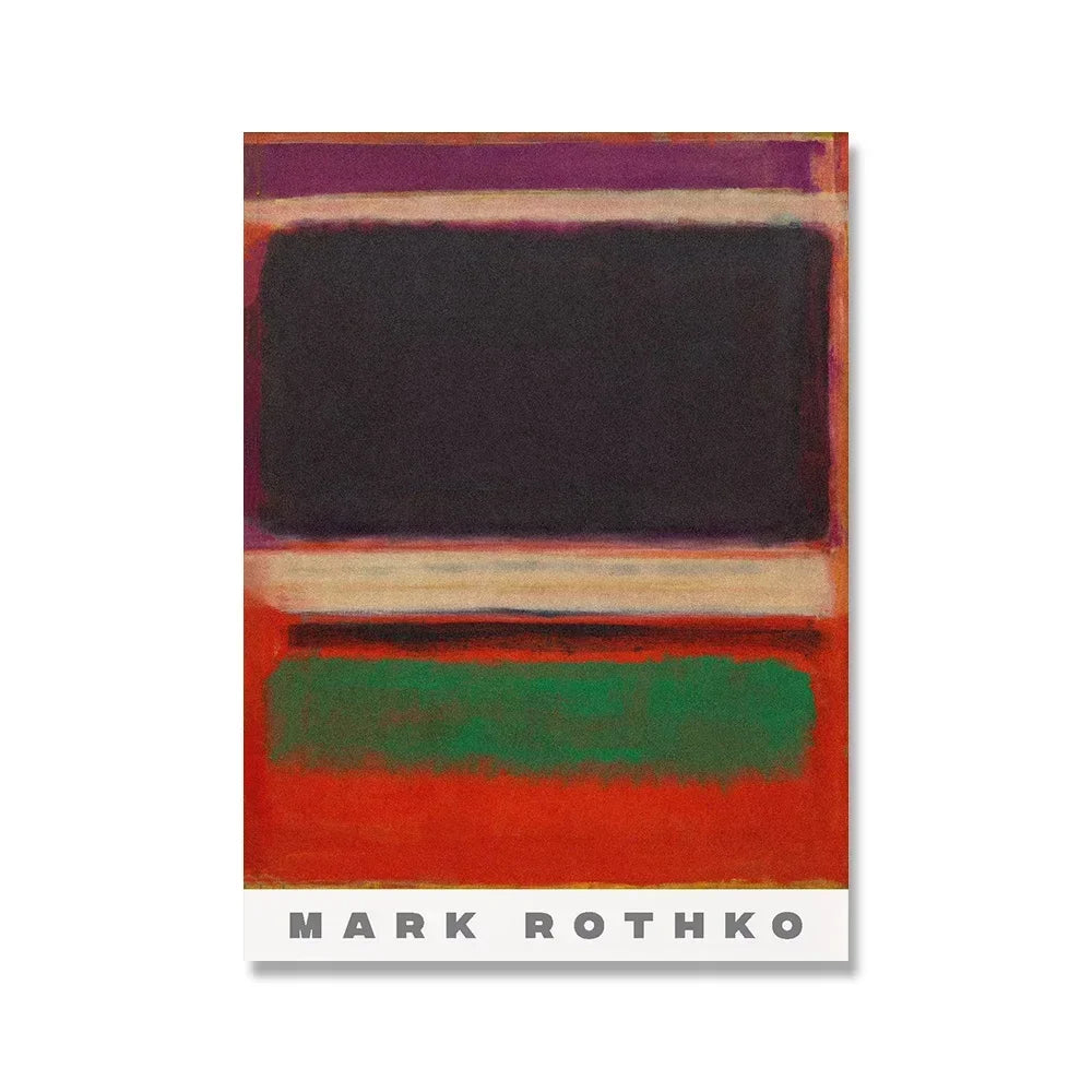 Scandinavian Modern Wall Art Mark Rothko Abstract Colorful HD Canvas Poster Prints Home Bedroom Living Room Decoration