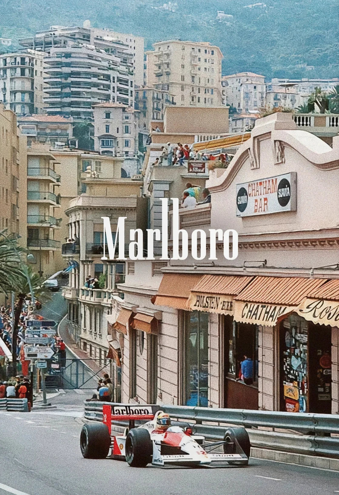 Canvas Painting Vintage Monaco Modern Fashion Racing Sports Car Photo Poster Print Wall Art For Room Home Decor Gift Wall Decor