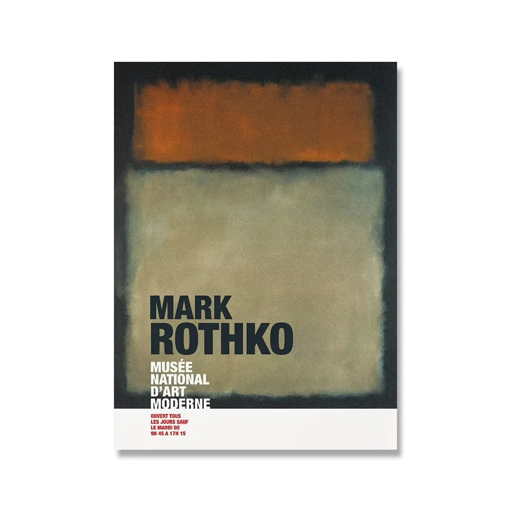 Scandinavian Modern Wall Art Mark Rothko Abstract Colorful HD Canvas Poster Prints Home Bedroom Living Room Decoration