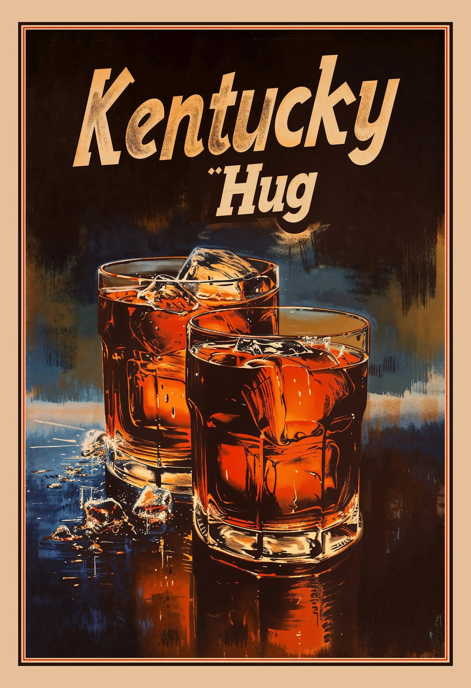 Vintage Wine Advertising Style Whiskey Illustration Bartending Poster Canvas Paintings Wall Art Pictures Bar Club Home Decor
