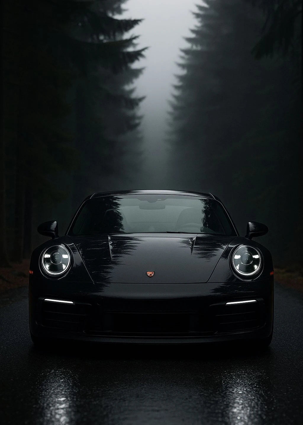 Black and White Luxury Car Art Poster Poster Canvas Painting Print Home Living Room Bedroom Entrance Bar Cafe Art Decoration