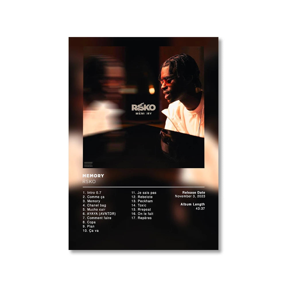Modern Music Albums Wall Art Poster Prints Pop Music Album Covers Canvas Painting Picture for Living Room Home Decor