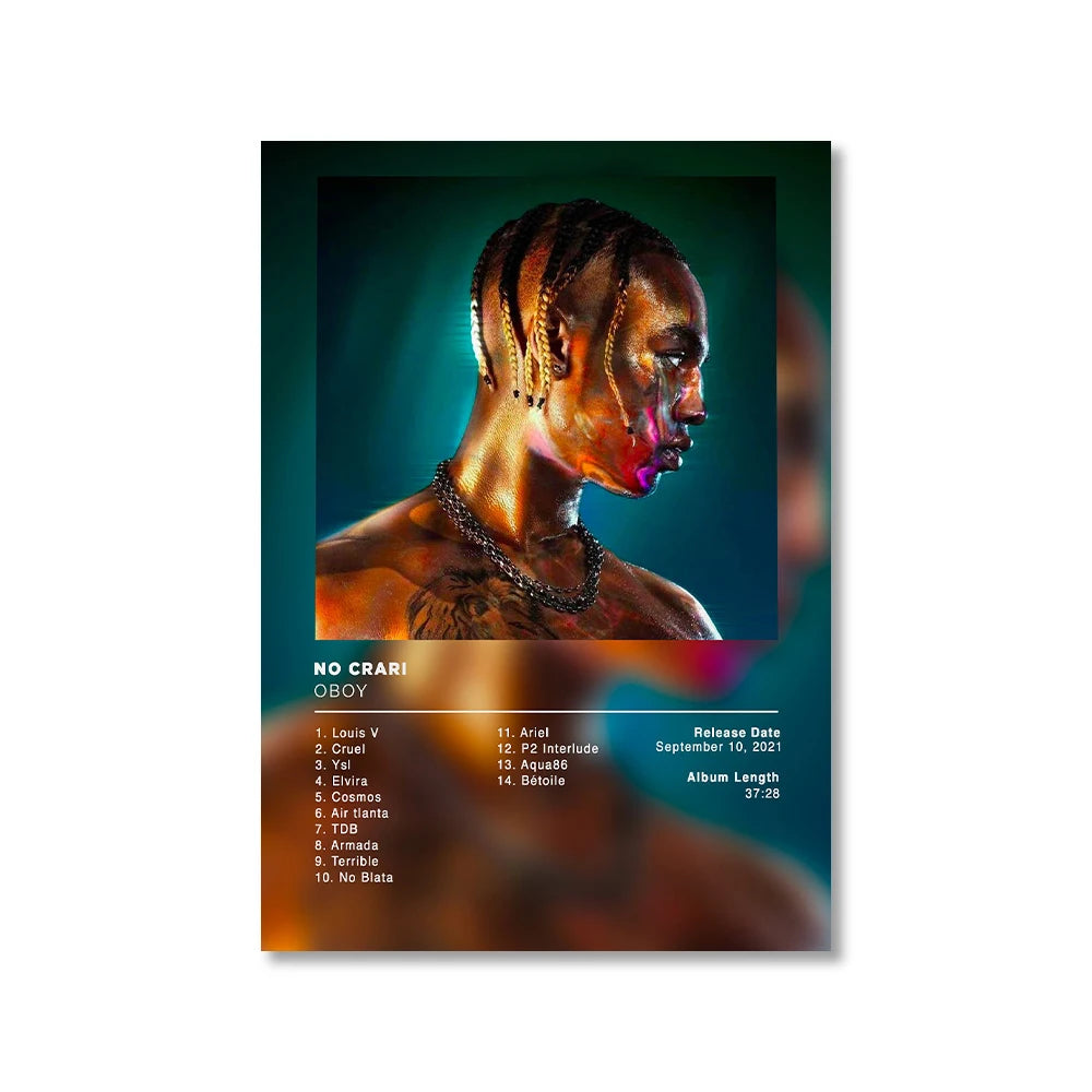Modern Music Albums Wall Art Poster Prints Pop Music Album Covers Canvas Painting Picture for Living Room Home Decor