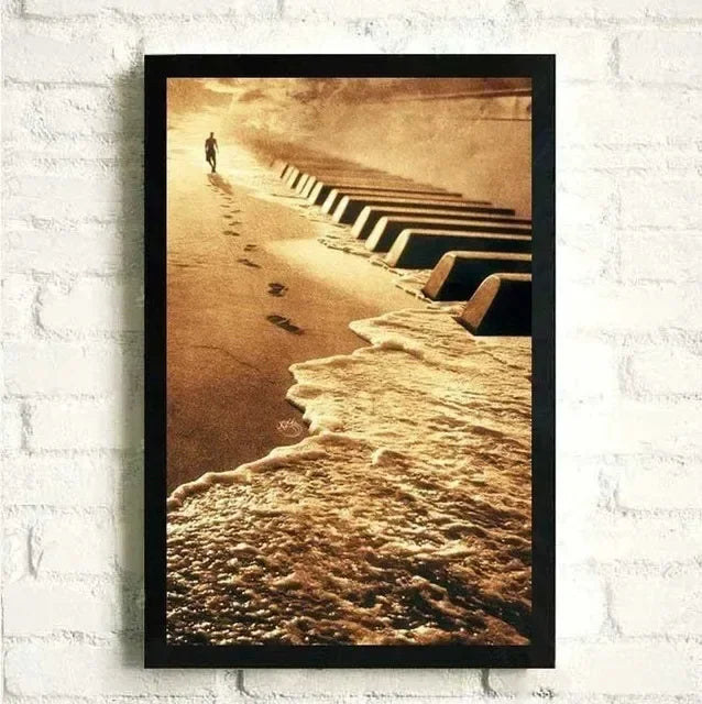 Flowers Music Posters and Prints Canvas Painting Black and White Piano with Wall Art Women Pictures for Living Room Home Decor