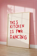 Aesthetic Kitchen Cute Cooking Wall Art Picture Nordic Canvas Painting Restaurant Decor Minimalist Heart Red Quote Poster Prints