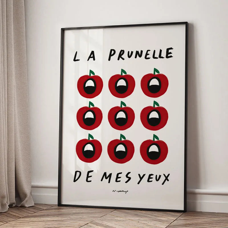 Modern Bonjour Mon Amour Quotes Wine Party Wall Art Prints Canvas Painting Abstract Posters Pictures For Living Room Home Decor