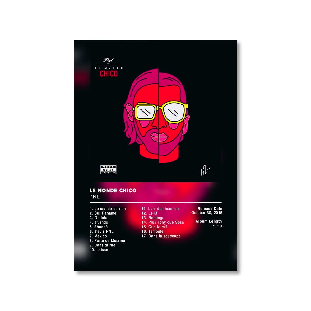 Modern Music Albums Wall Art Poster Prints Pop Music Album Covers Canvas Painting Picture for Living Room Home Decor