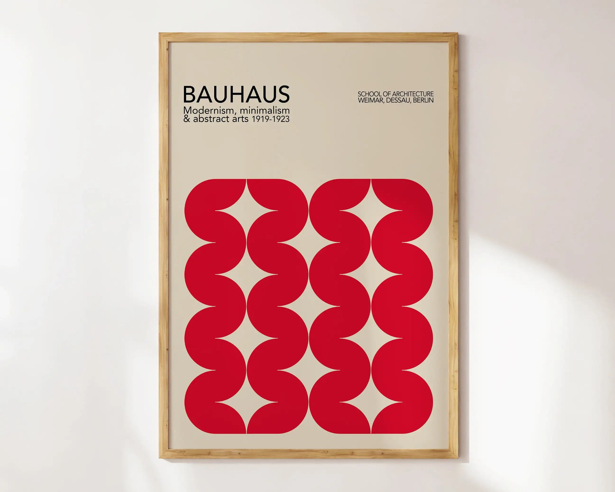 Modernist Bauhaus Geometric Canvas Poster Living Room Wall Art Retro Prints Mid Century Home Decorative Wall Art Painting