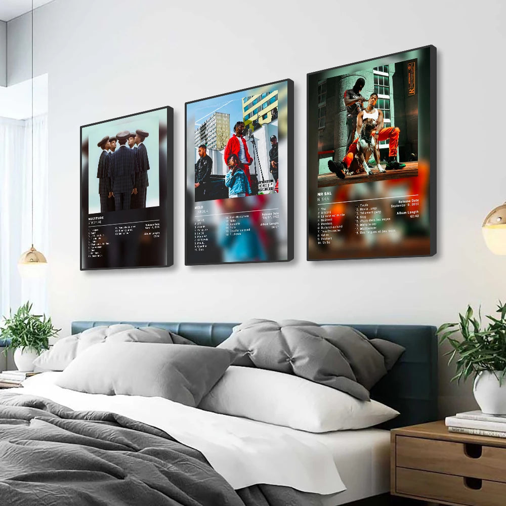 Modern Music Albums Wall Art Poster Prints Pop Music Album Covers Canvas Painting Picture for Living Room Home Decor
