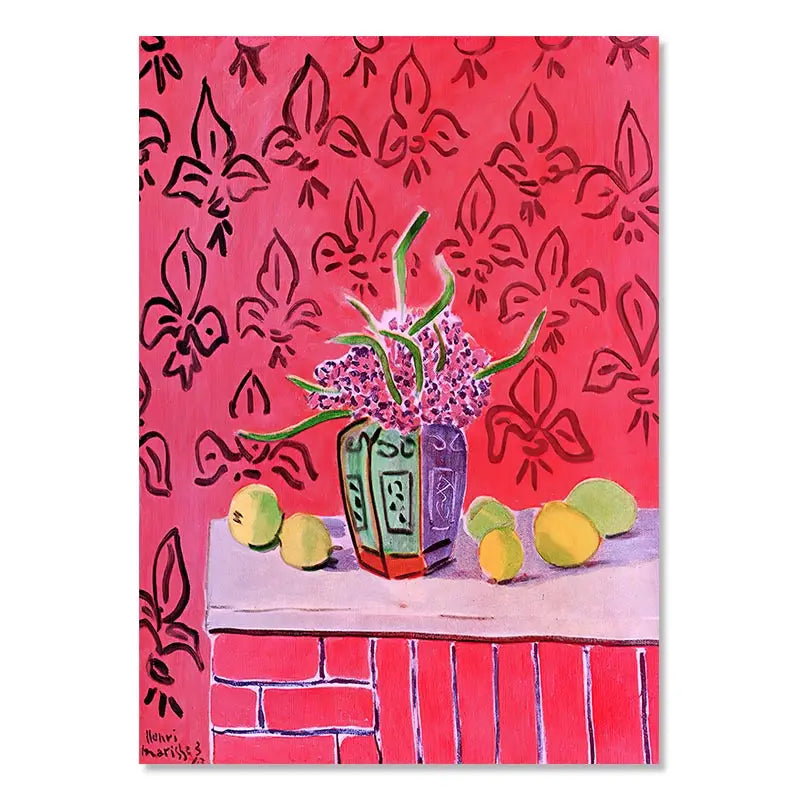 Matisse Retro Posters and Prints Abstract Landscape Wall Art Vintage Canvas Painting Wall Pictures for Living Room Home Decor