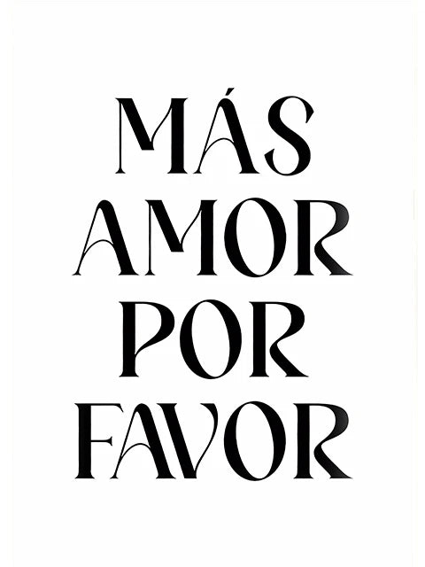 Modern More Mas Amor Por Favor Spanish Quote Canvas Prints Poster Print Pink Painting Bedroom Picture Decoration Cuadro No Frame