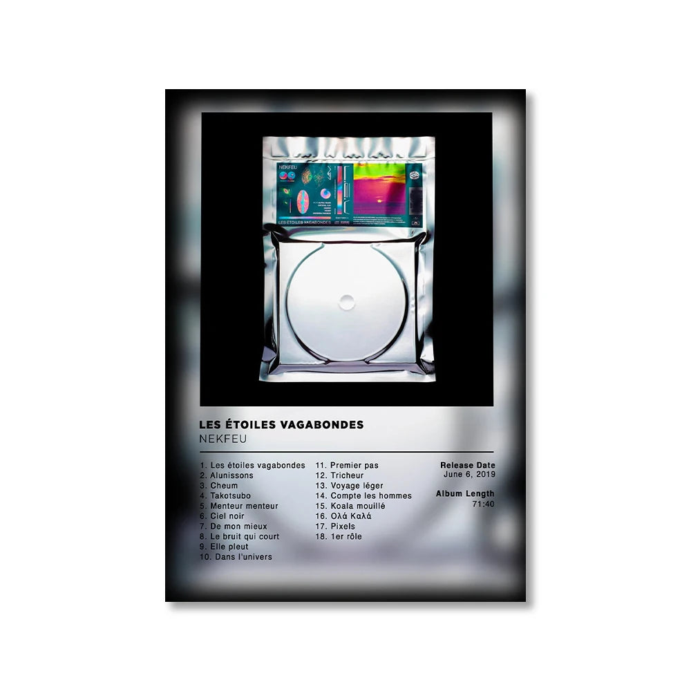 Modern Music Albums Wall Art Poster Prints Pop Music Album Covers Canvas Painting Picture for Living Room Home Decor