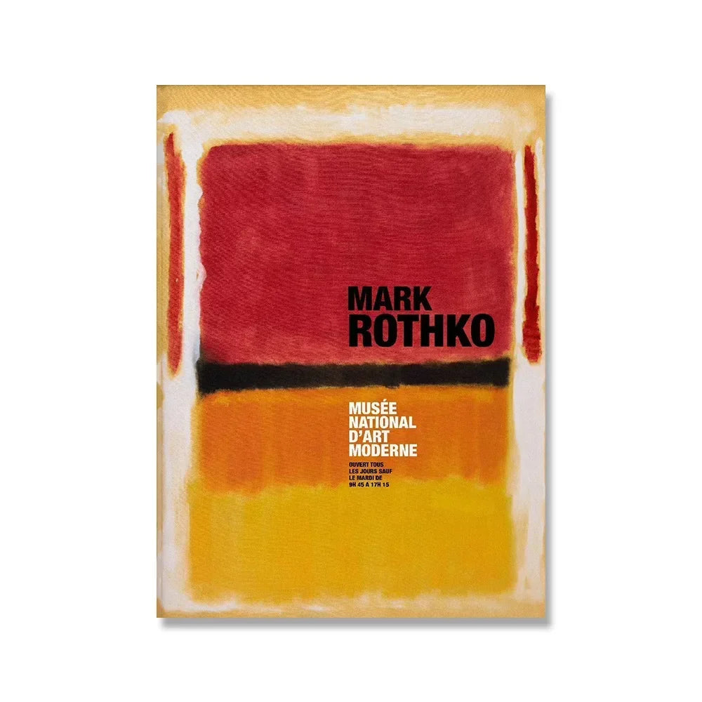 Scandinavian Modern Wall Art Mark Rothko Abstract Colorful HD Canvas Poster Prints Home Bedroom Living Room Decoration