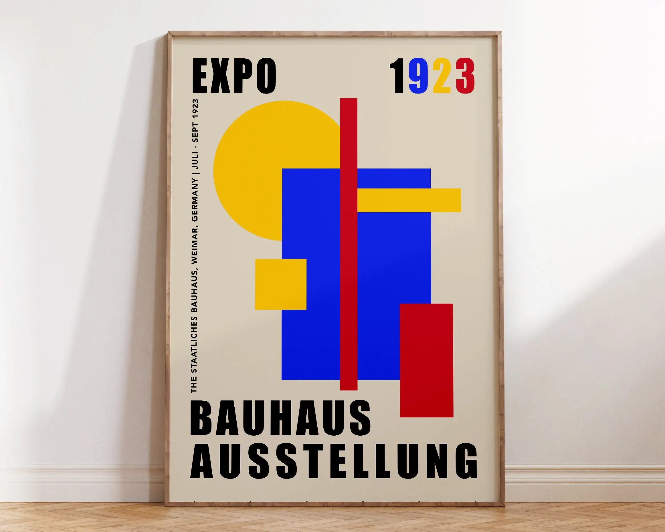 Modernist Bauhaus Geometric Canvas Poster Living Room Wall Art Retro Prints Mid Century Home Decorative Wall Art Painting