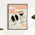 Canvas Poster This Kitchen for Dancing Wall Art Wall Painting Bedroom Office Living Room Cafe Bar Wall Home and Dorm Decorati