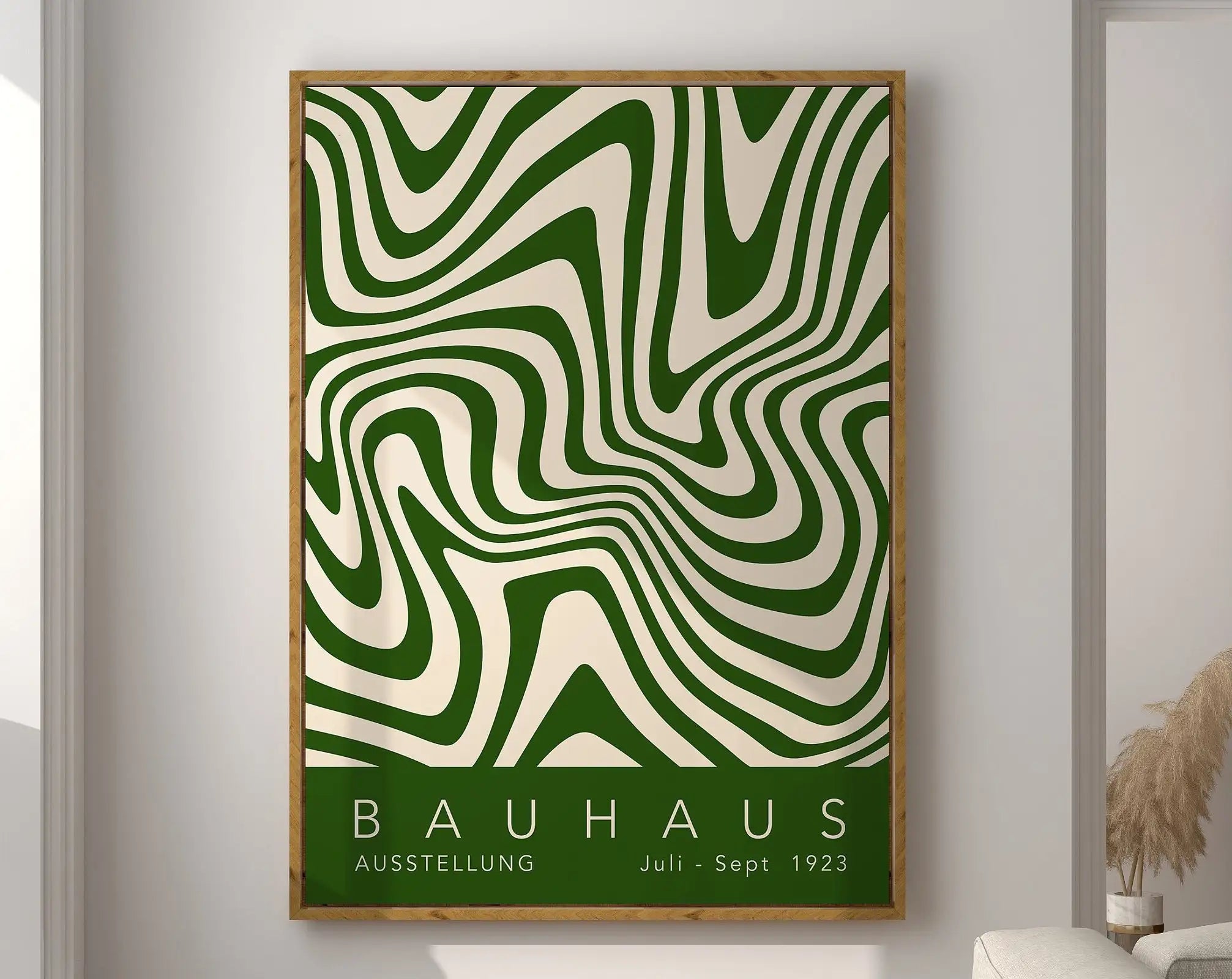 Modernist Bauhaus Geometric Canvas Poster Living Room Wall Art Retro Prints Mid Century Home Decorative Wall Art Painting