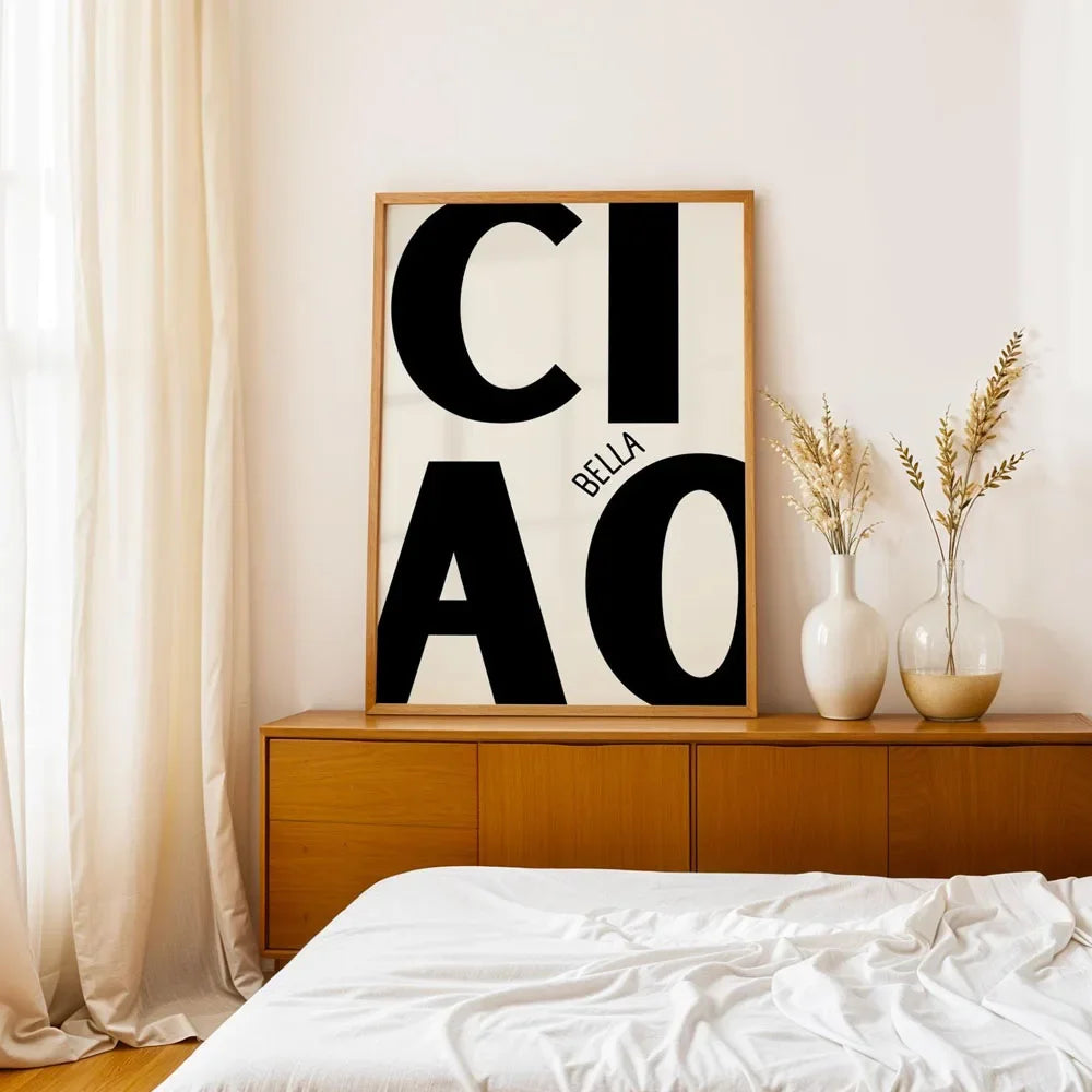 Modern Text OH HI OK Poster Prints Motivational Quote Canvas Painting Wall Art Picture for Study Studio Living Room Home Decor