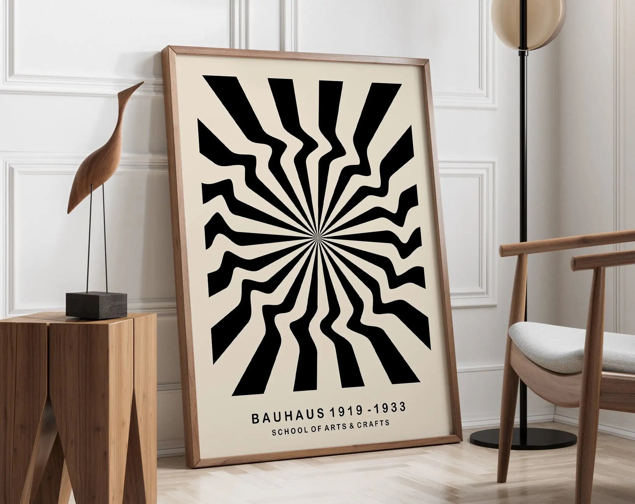 Modernist Bauhaus Geometric Canvas Poster Living Room Wall Art Retro Prints Mid Century Home Decorative Wall Art Painting
