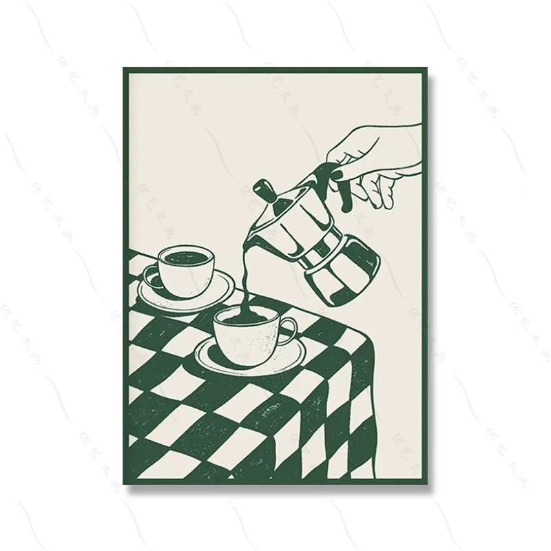Italy Summer Wall Art Set of 12 Prints Dolce Vita Kitchen Decor Bar Cart Wall Art Amalfi Coast Room Decor Eclectic Gallery