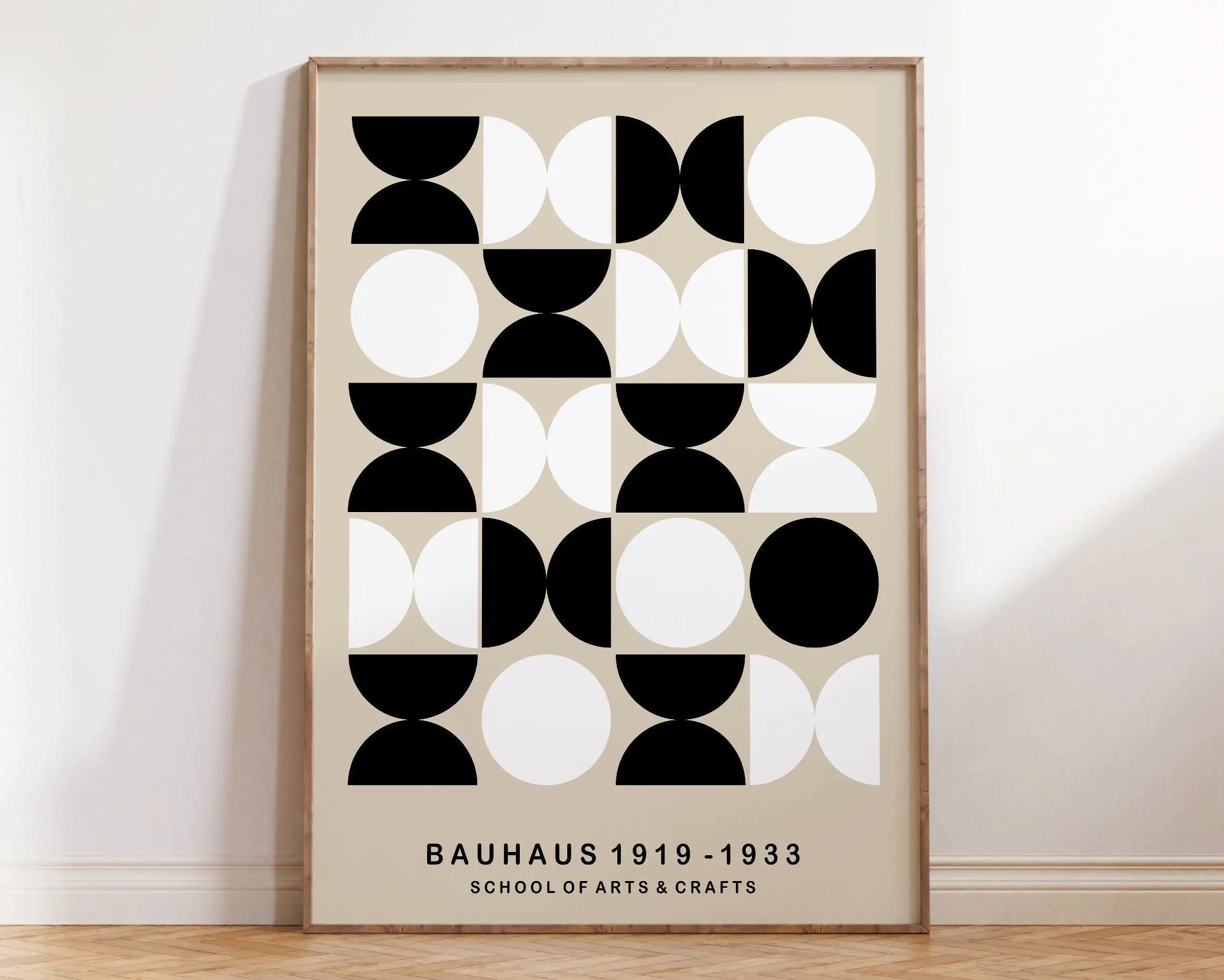 Modernist Bauhaus Geometric Canvas Poster Living Room Wall Art Retro Prints Mid Century Home Decorative Wall Art Painting