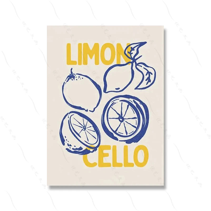 Italy Summer Wall Art Set of 12 Prints Dolce Vita Kitchen Decor Bar Cart Wall Art Amalfi Coast Room Decor Eclectic Gallery
