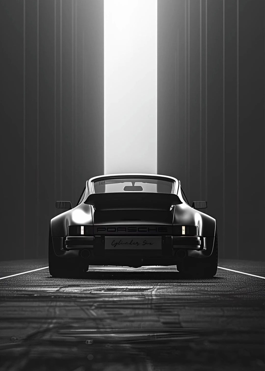 Black and White Luxury Car Art Poster Poster Canvas Painting Print Home Living Room Bedroom Entrance Bar Cafe Art Decoration