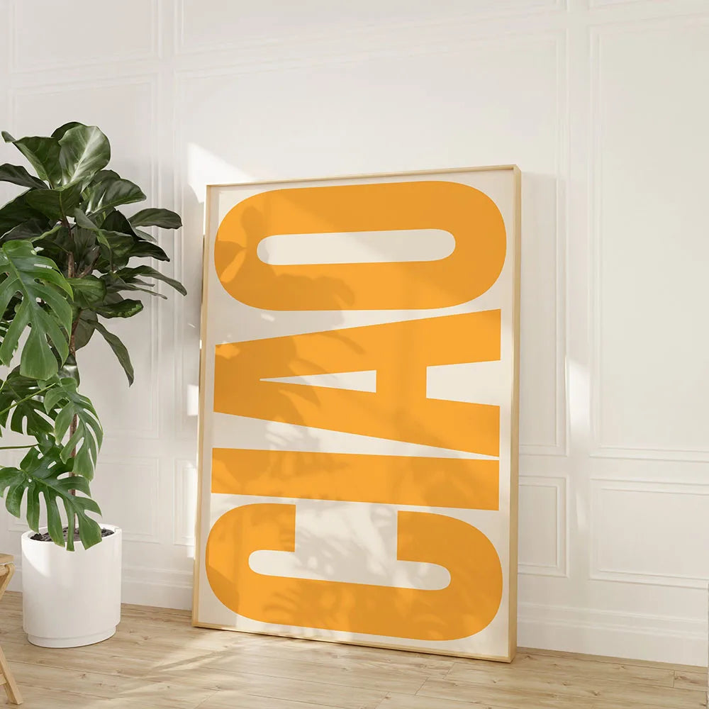 Modern Text OH HI OK Poster Prints Motivational Quote Canvas Painting Wall Art Picture for Study Studio Living Room Home Decor