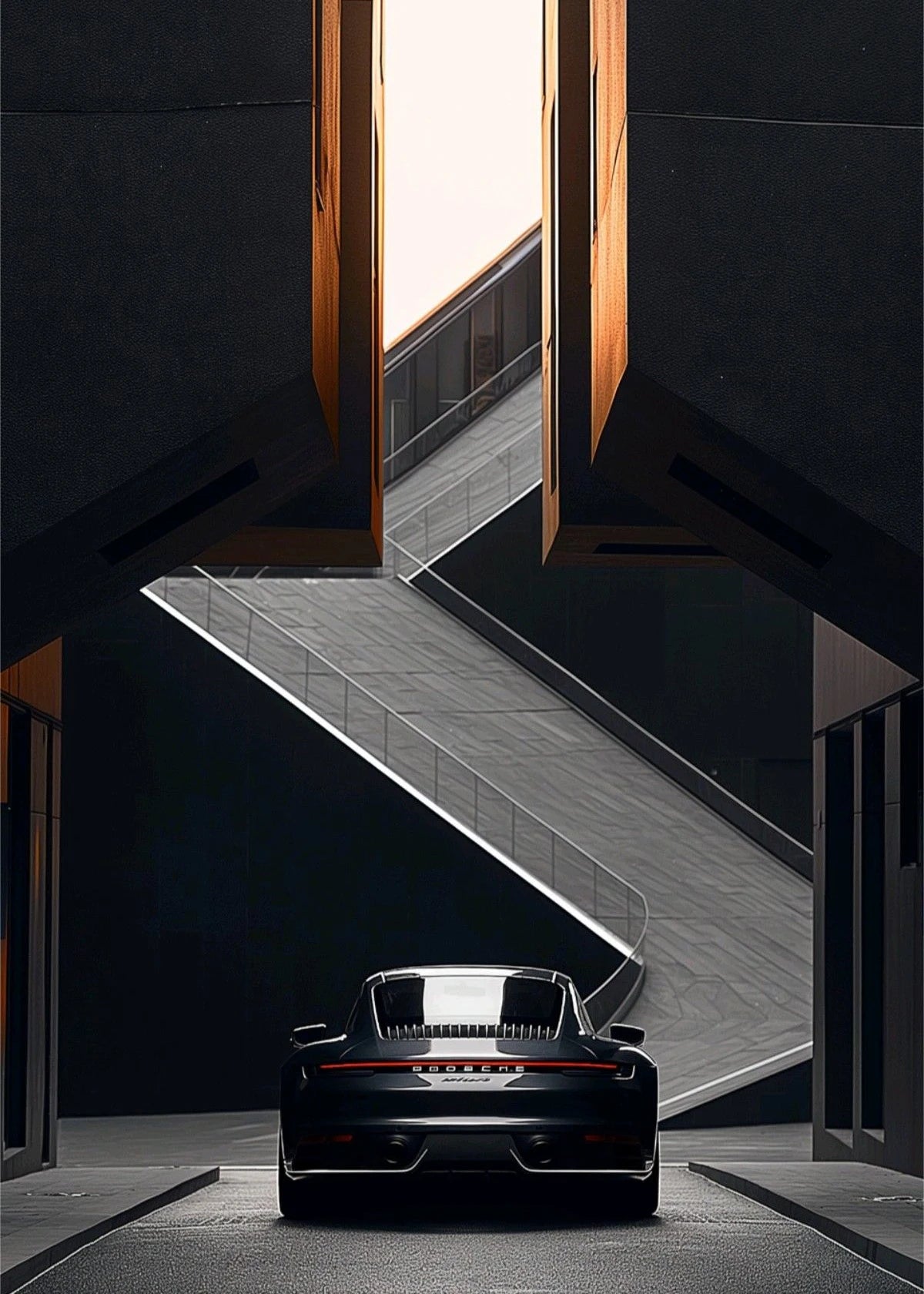 Black and White Luxury Car Art Poster Poster Canvas Painting Print Home Living Room Bedroom Entrance Bar Cafe Art Decoration