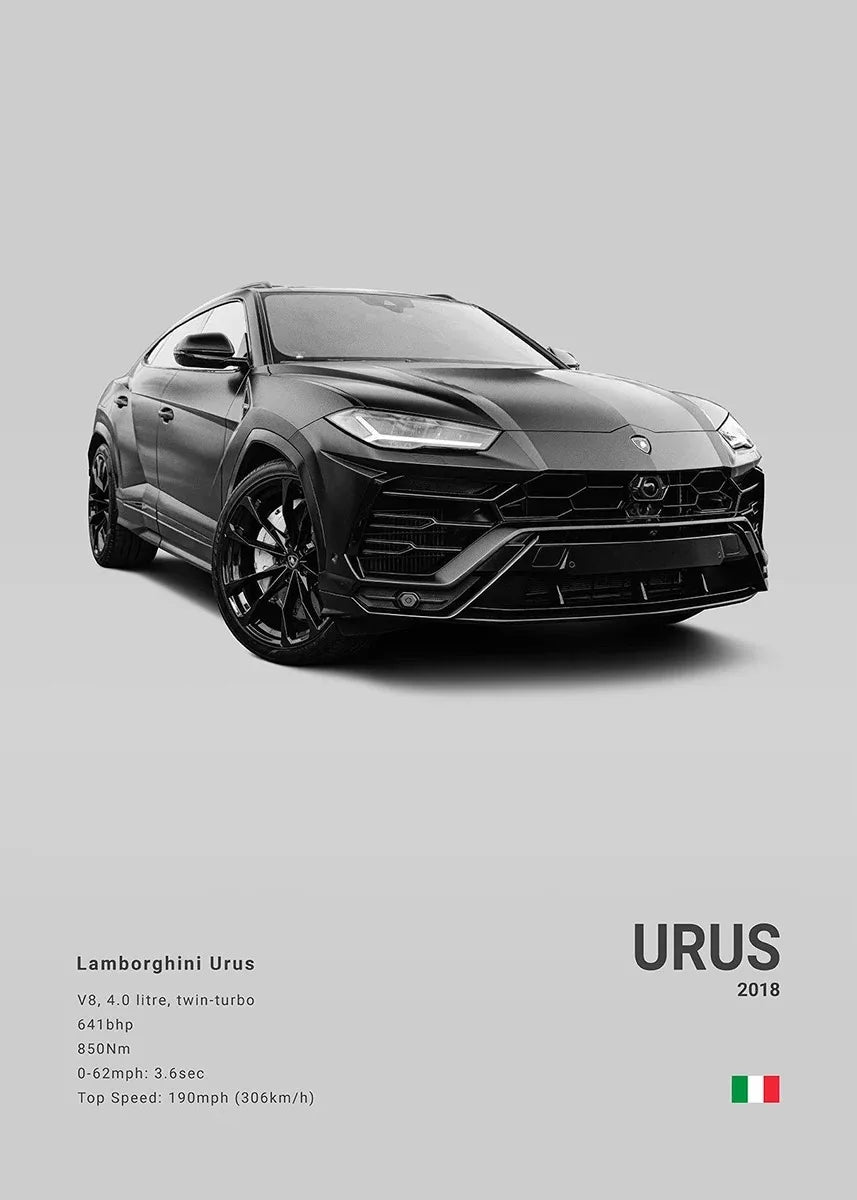 Black and White Porsche Posters and Prints Modern Cool Sports Car Canvas Painting Wall Art Pictures Home Bar Room Decoration