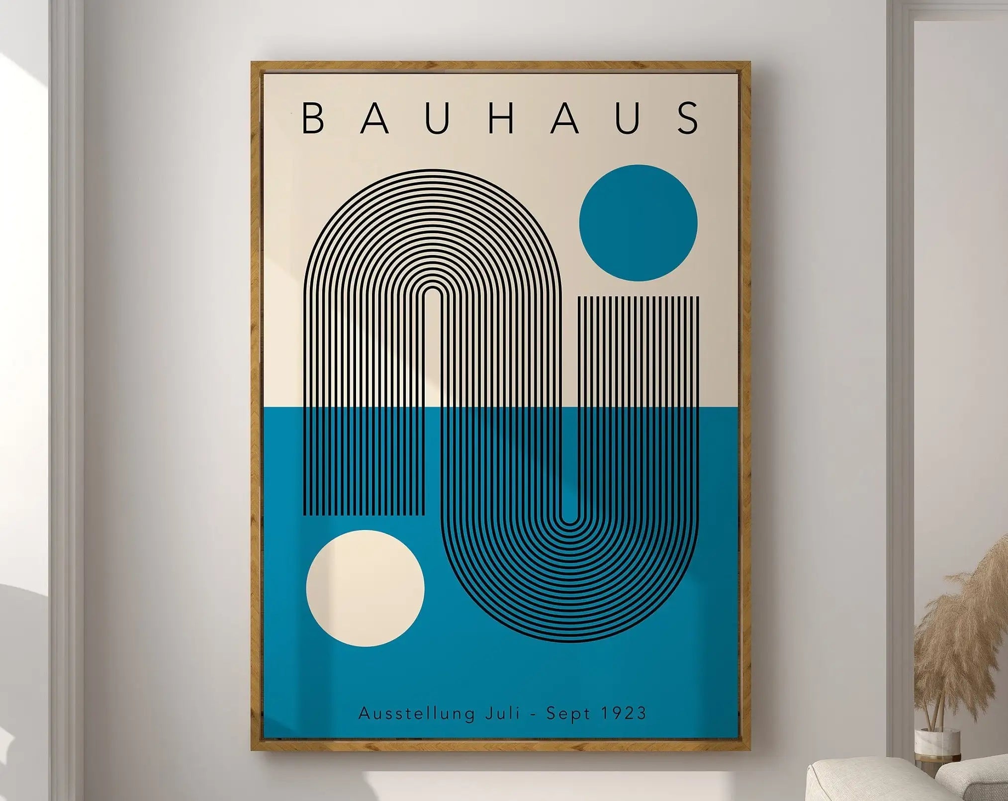 Modernist Bauhaus Geometric Canvas Poster Living Room Wall Art Retro Prints Mid Century Home Decorative Wall Art Painting