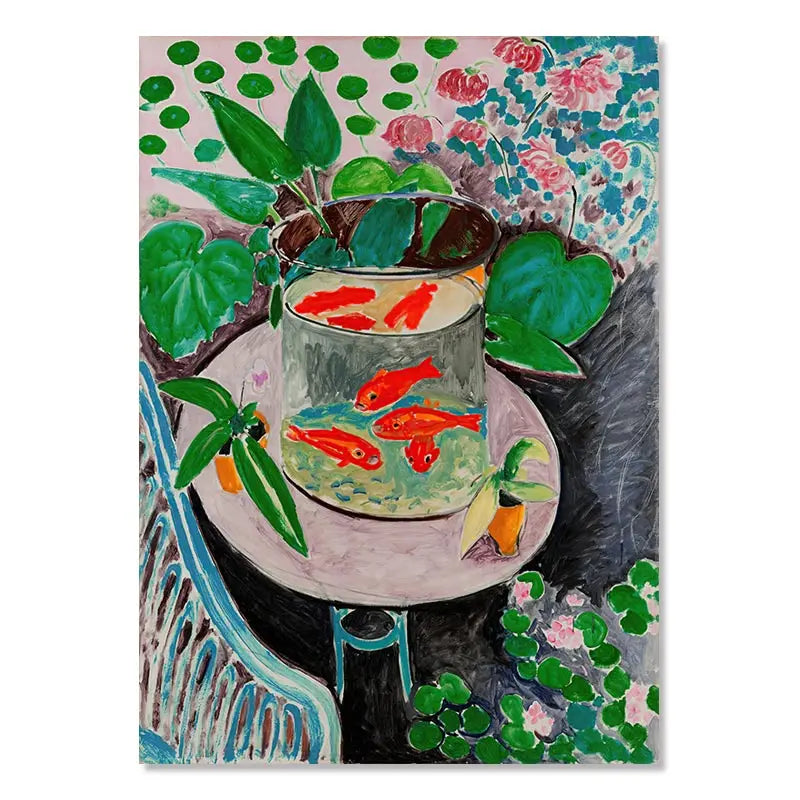 Matisse Retro Posters and Prints Abstract Landscape Wall Art Vintage Canvas Painting Wall Pictures for Living Room Home Decor