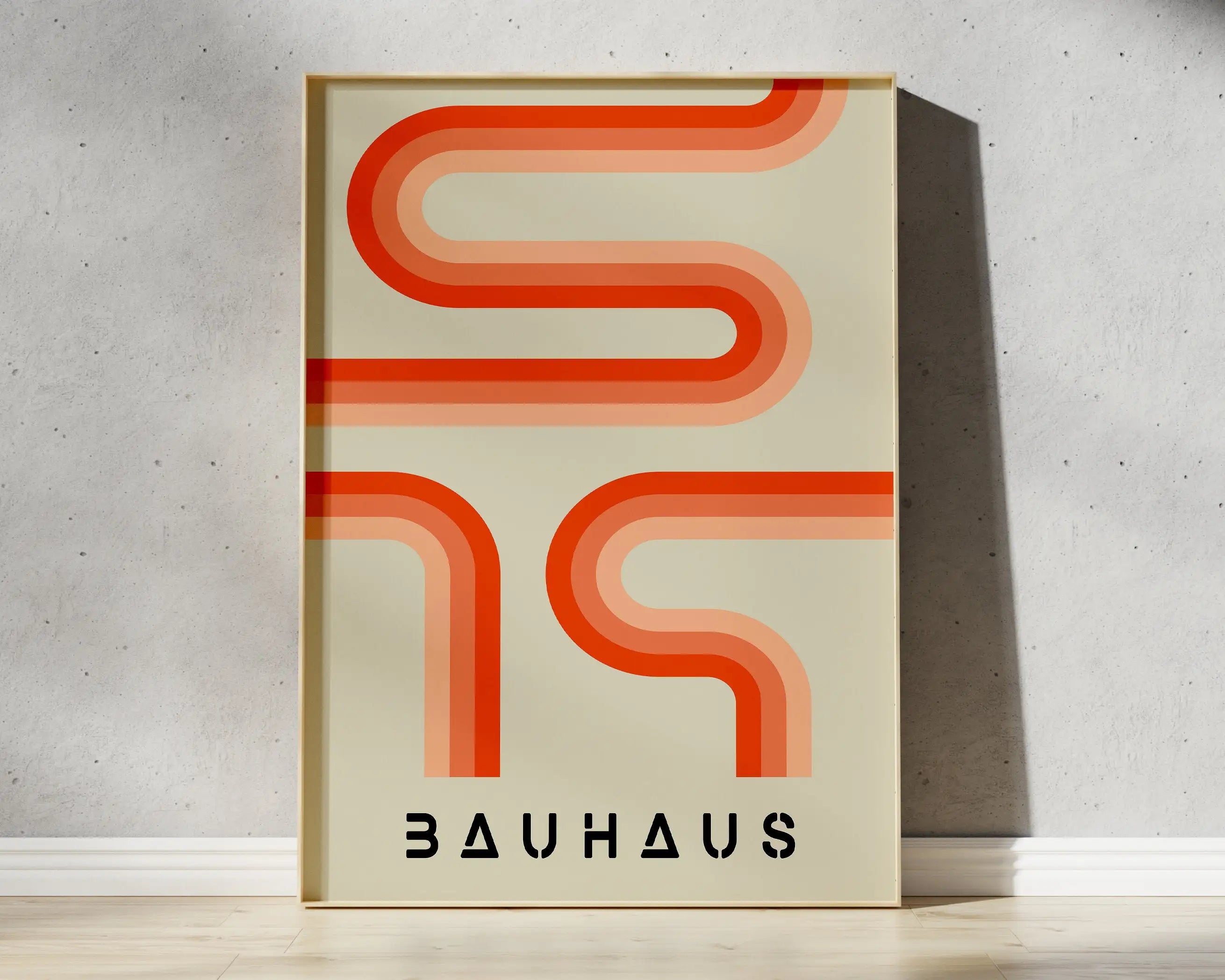 Modernist Bauhaus Geometric Canvas Poster Living Room Wall Art Retro Prints Mid Century Home Decorative Wall Art Painting